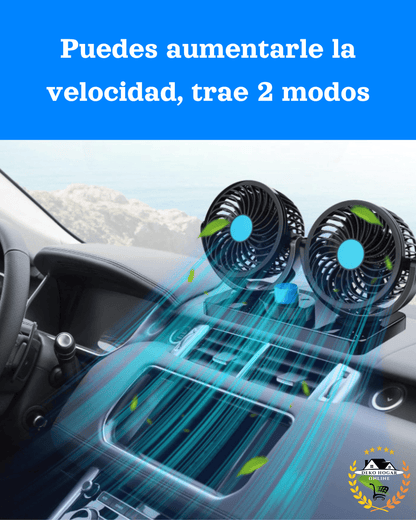 Ventilador doble para carro