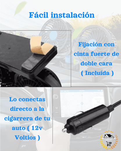 Ventilador doble para carro